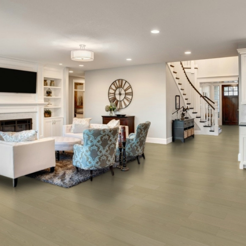 Laminate flooring in living room